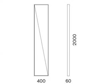 DIAGONAL - Freestanding rectangular framed mirror by Capo d’Opera - view 3